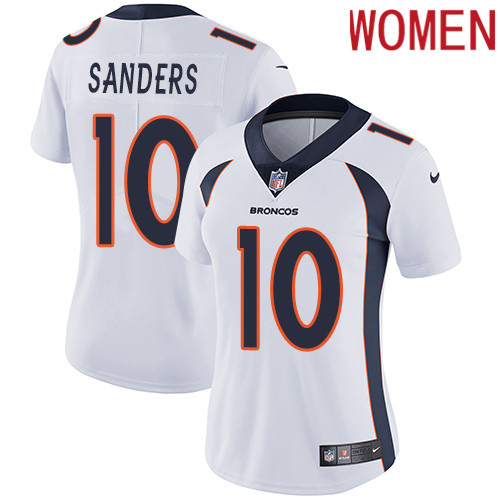 2019 Women Denver Broncos #10 Sanders white Nike Vapor Untouchable Limited NFL Jersey->women nfl jersey->Women Jersey